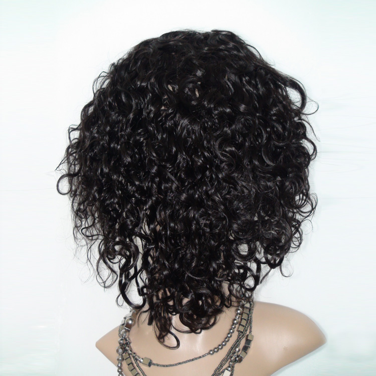 Curly Style and Human Hair Material Wigs Short Hair YL142 